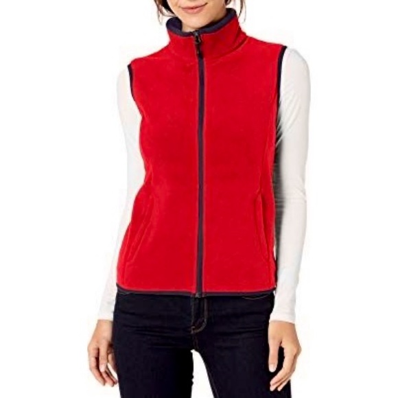 SOLD Vintage 90’s Fleece Vest High-Pile Red Size Large Extra Large Kelly Sport - Picture 9 of 9